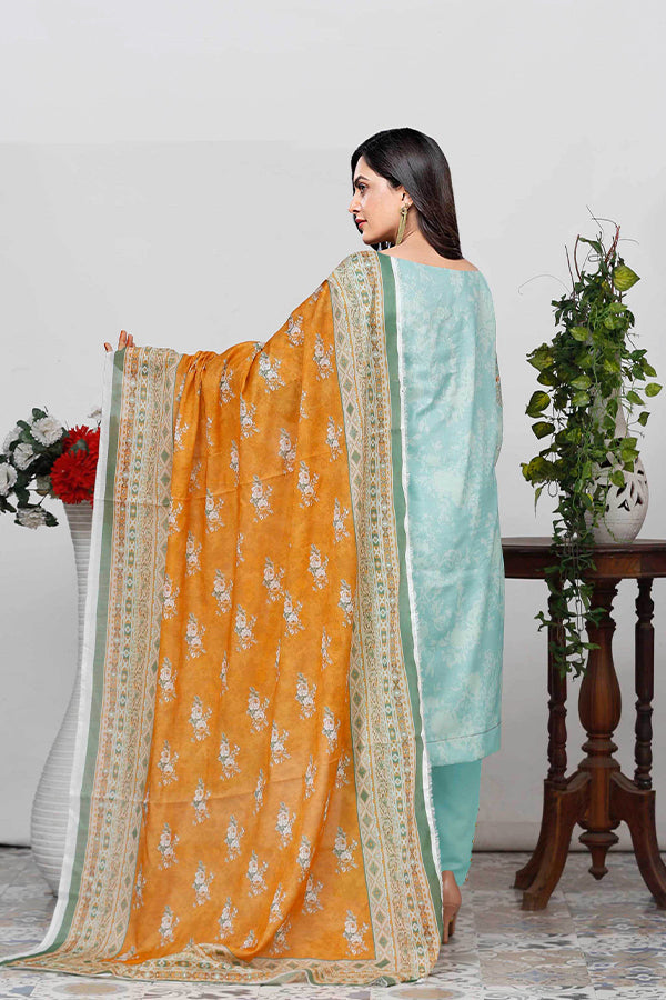 Bin Shahid Fancy Airjet Lawn`25 V#09 L Ferozi