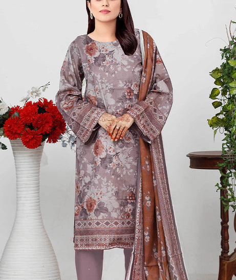 Bin Shahid Fancy Airjet Lawn`25 V#09 P Grev