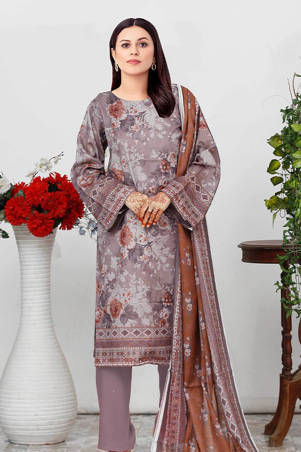 Bin Shahid Fancy Airjet Lawn`25 V#09 P Grev