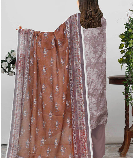 Bin Shahid Fancy Airjet Lawn`25 V#09 P Grev