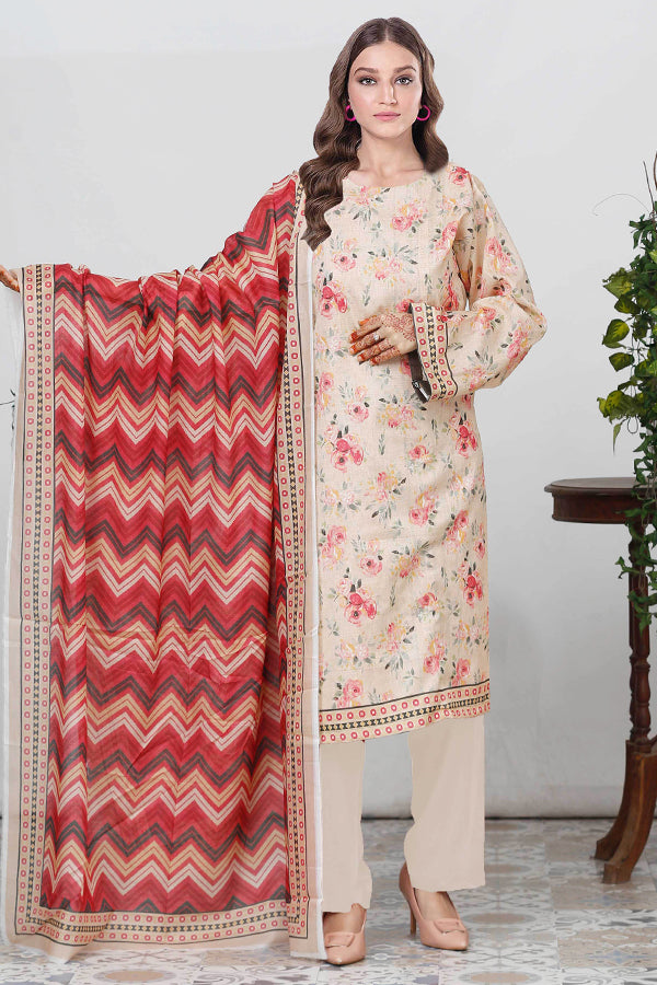 Bin Shahid Fancy Airjet Lawn`25 V#09 Peach