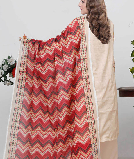 Bin Shahid Fancy Airjet Lawn`25 V#09 Peach