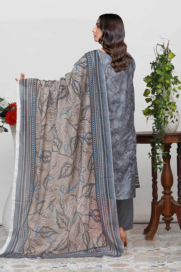 Bin Shahid Fancy Airjet Lawn`25 V#09 D Grev