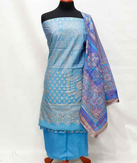Boutique Gold Print`19 D#1-Blue