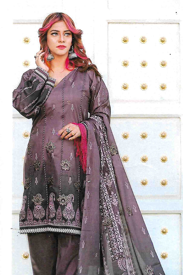 BR Qalamkar Emb Lawn'23 D#6