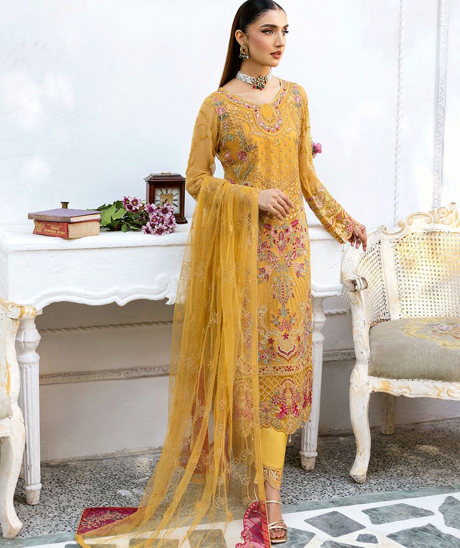 Ramsha Chevron Chiffon`25 Vol-10 D#1004