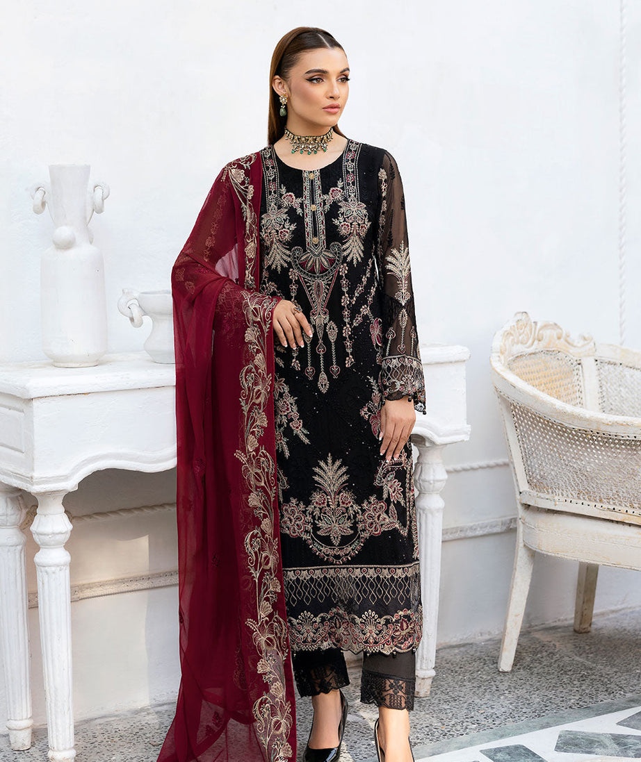 Ramsha Chevron Chiffon`25 Vol-10 D#1008