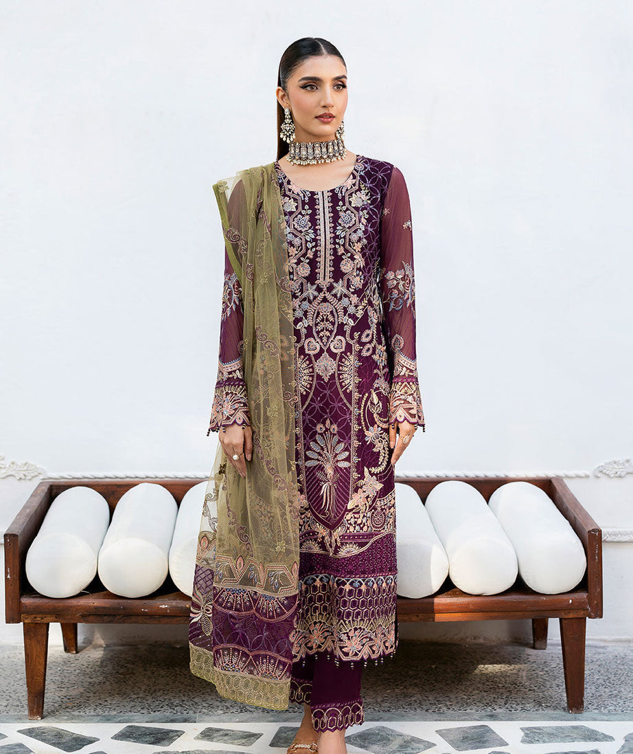 Ramsha Chevron Chiffon`25 Vol-10 D#1002