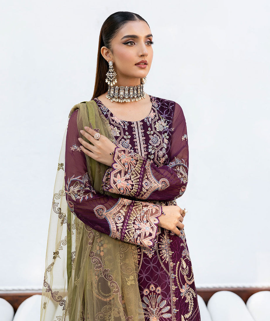 Ramsha Chevron Chiffon`25 Vol-10 D#1002