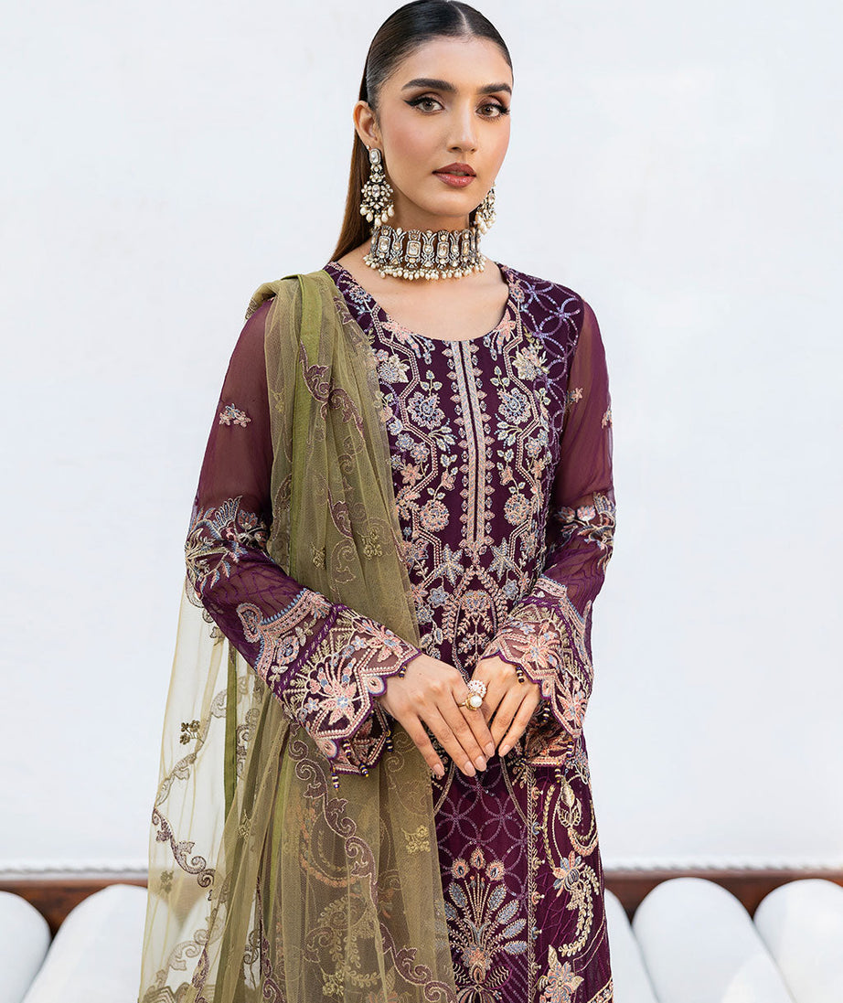 Ramsha Chevron Chiffon`25 Vol-10 D#1002