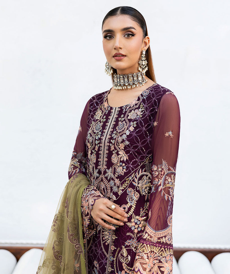 Ramsha Chevron Chiffon`25 Vol-10 D#1002