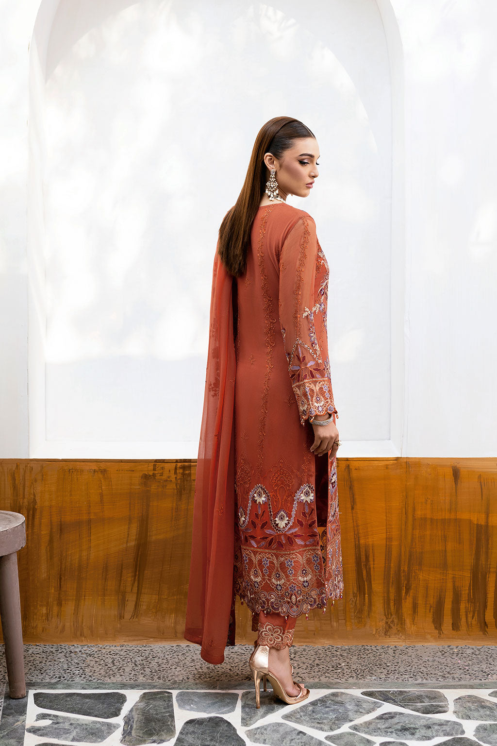 Ramsha Chevron Chiffon`25 Vol-10 D#1007