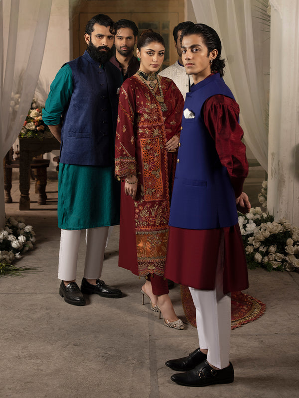 Mahnur Mahrukh Lawn'24 D#4-B CARNATION
