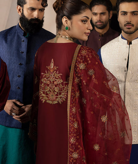 Mahnur Mahrukh Lawn'24 D#4-B CARNATION