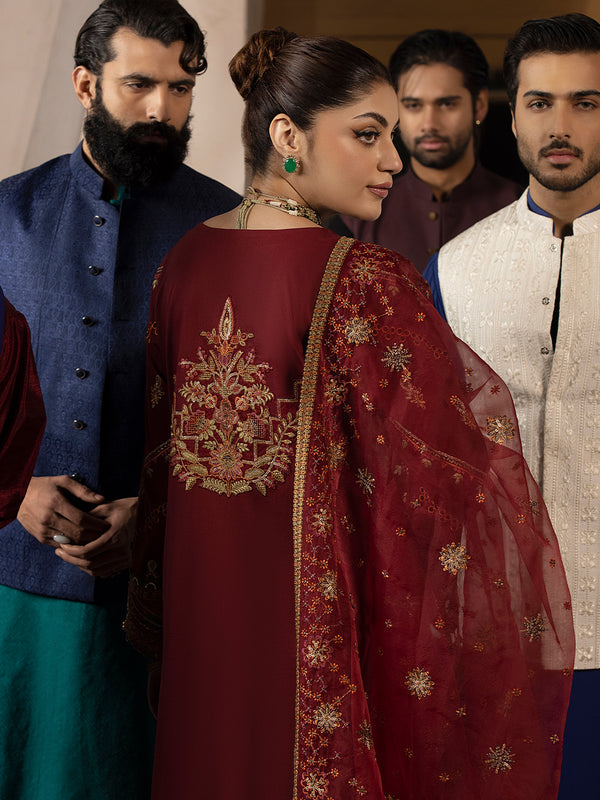 Mahnur Mahrukh Lawn'24 D#4-B CARNATION
