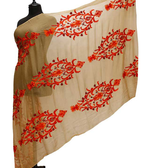Chiffon Emb Dupatta D#13-1