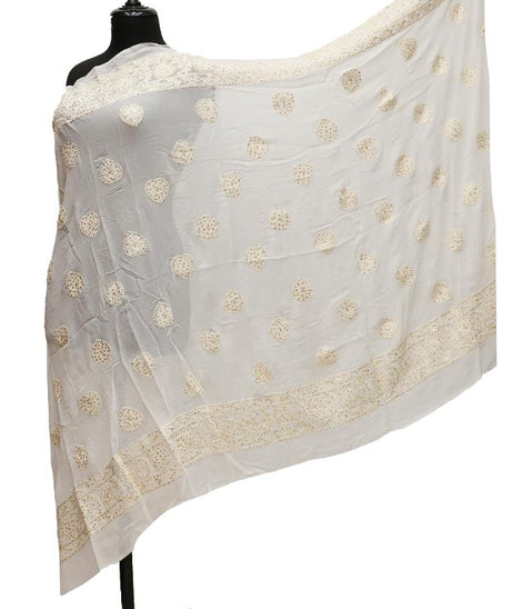 Chiffon Emb Dupatta D#16-2