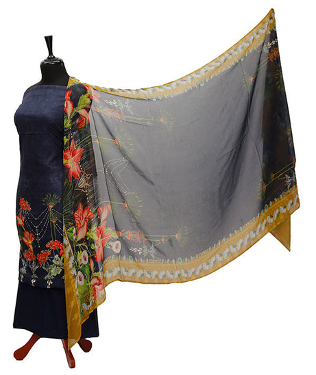 Chiken Kari Lawn Chiffon Dupatta`21 D#13-7