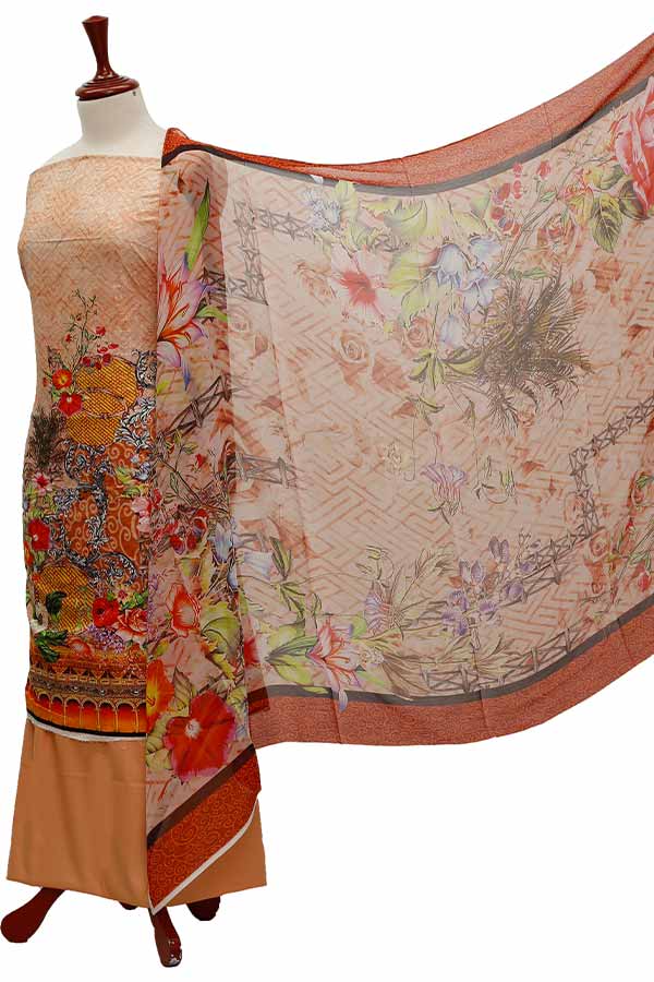 Chiken Kari Lawn Chiffon Duptt'21 D#12-1