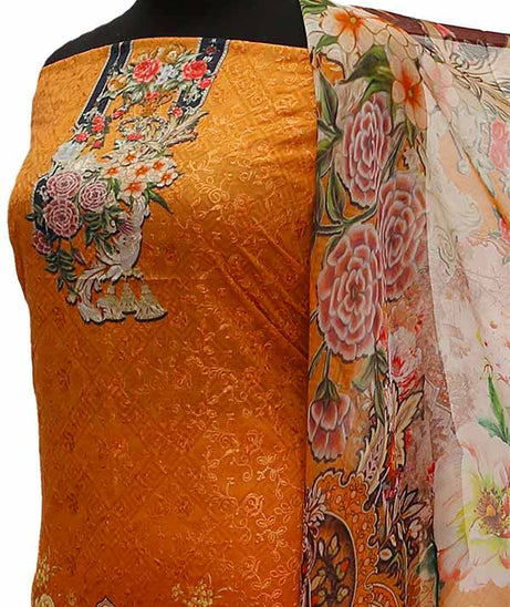 Chiken Kari Lawn Chiffon Duptt'21 D#12-11