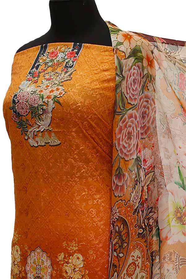 Chiken Kari Lawn Chiffon Duptt'21 D#12-11