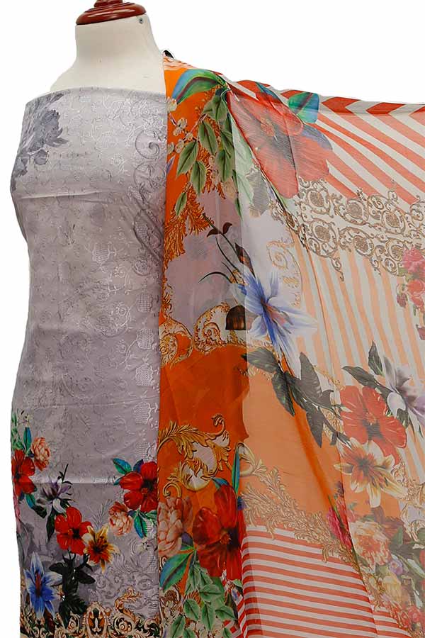 Chiken Kari Lawn Chiffon Duptt'21 D#12-12