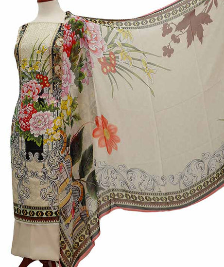 Chiken Kari Lawn Chiffon Duptt'21 D#12-13