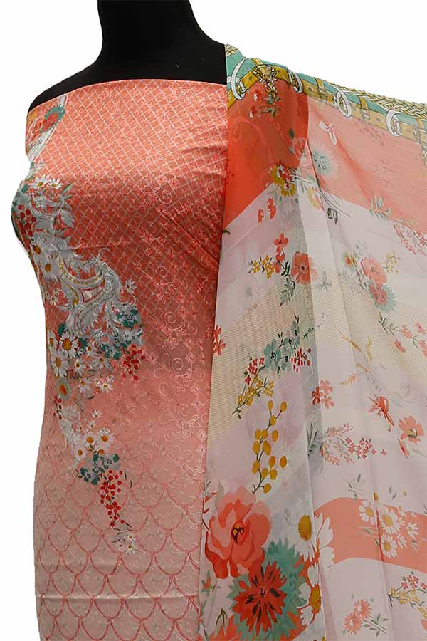 Chiken Kari Lawn Chiffon Duptt'21 D#12-14