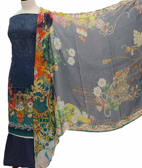 Chiken Kari Lawn Chiffon Duptt'21 D#12-15