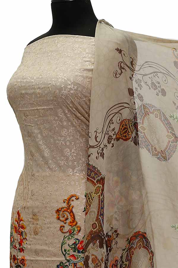 Chiken Kari Lawn Chiffon Duptt'21 D#12-16