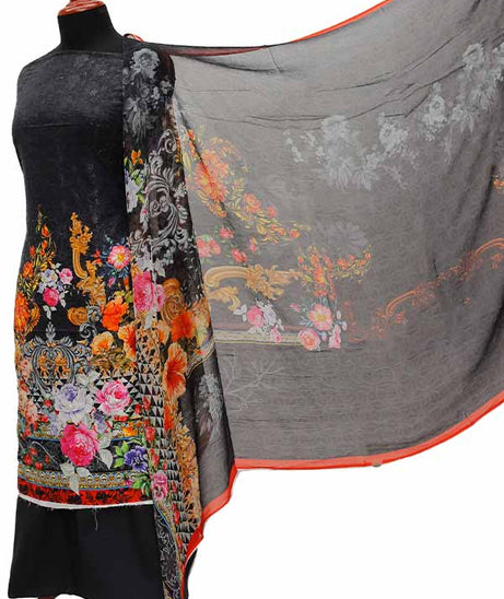 Chiken Kari Lawn Chiffon Duptt'21 D#12-17