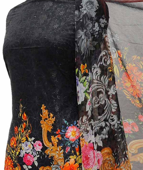 Chiken Kari Lawn Chiffon Duptt'21 D#12-17