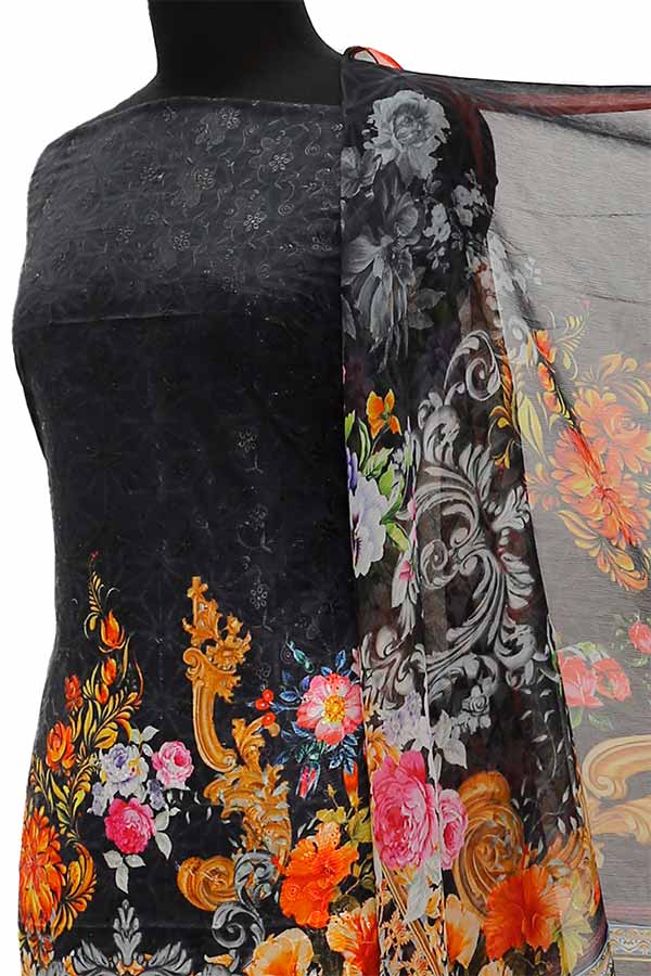 Chiken Kari Lawn Chiffon Duptt'21 D#12-17