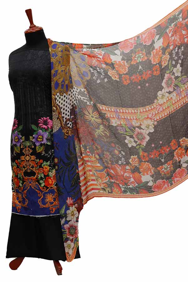 Chiken Kari Lawn Chiffon Duptt'21 D#12-19