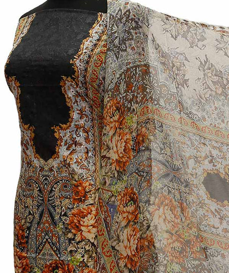 Chiken Kari Lawn Chiffon Duptt'21 D#12-21