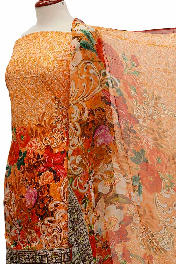 Chiken Kari Lawn Chiffon Duptt'21 D#12-23