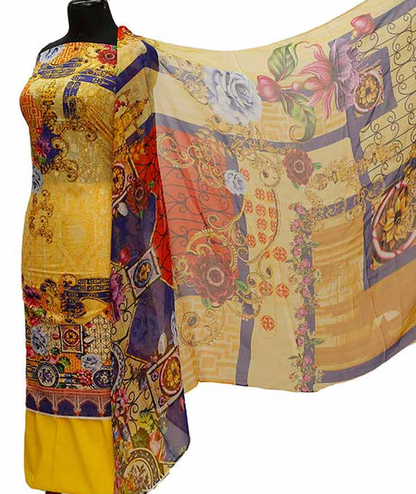 Chiken Kari Lawn Chiffon Duptt'21 D#12-24