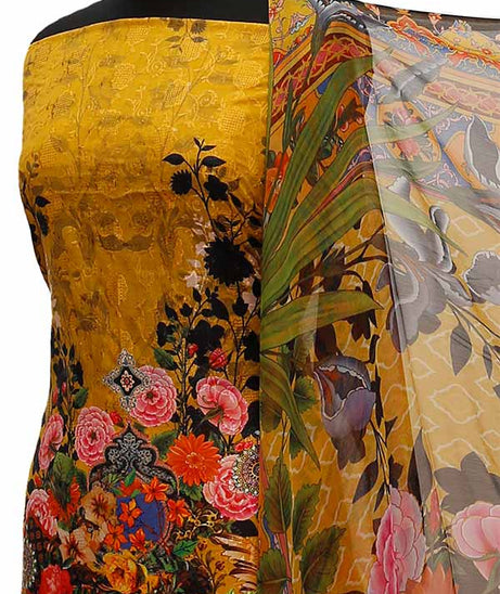 Chiken Kari Lawn Chiffon Duptt'21 D#12-25