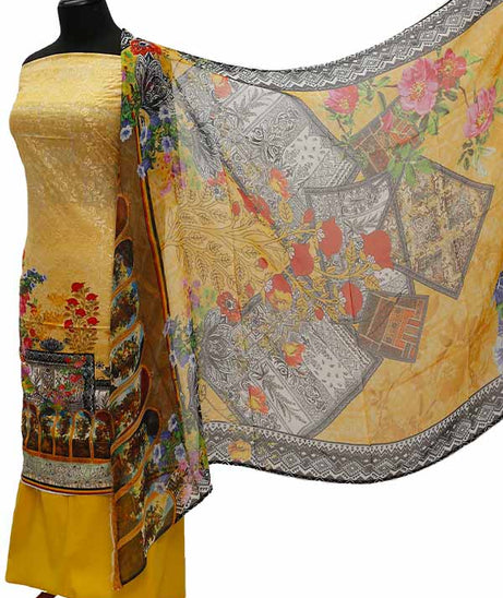 Chiken Kari Lawn Chiffon Duptt'21 D#12-27
