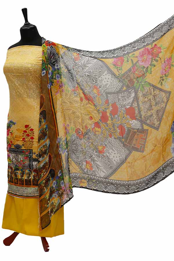 Chiken Kari Lawn Chiffon Duptt'21 D#12-27