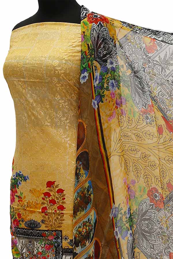 Chiken Kari Lawn Chiffon Duptt'21 D#12-27