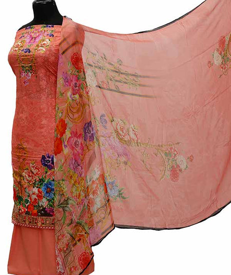 Chiken Kari Lawn Chiffon Duptt'21 D#12-28