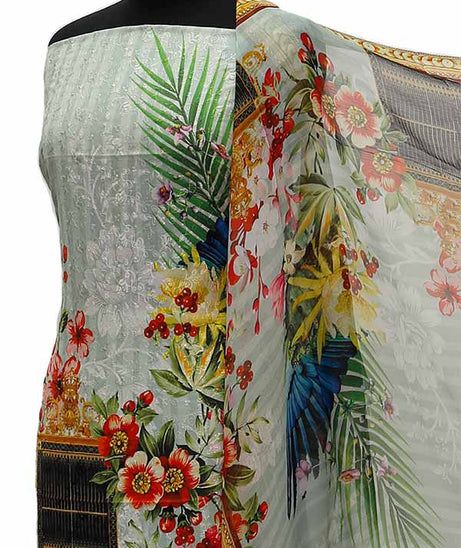 Chiken Kari Lawn Chiffon Duptt'21 D#12-29