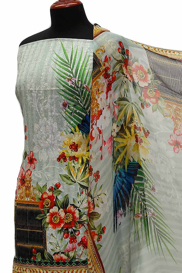 Chiken Kari Lawn Chiffon Duptt'21 D#12-29