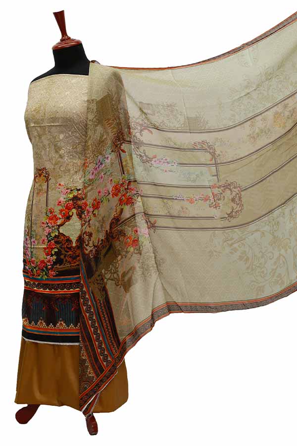 Chiken Kari Lawn Chiffon Duptt'21 D#12-3