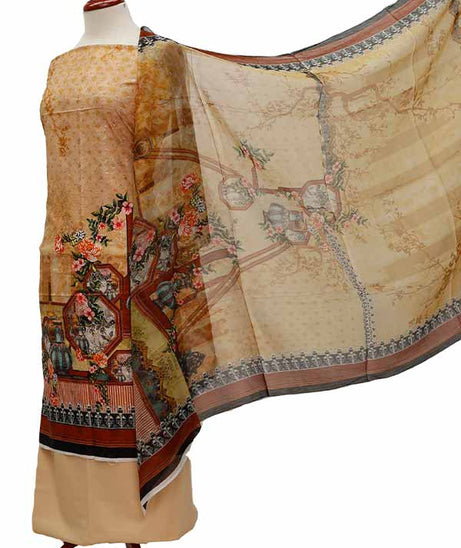 Chiken Kari Lawn Chiffon Duptt'21 D#12-30