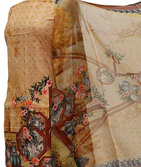 Chiken Kari Lawn Chiffon Duptt'21 D#12-30