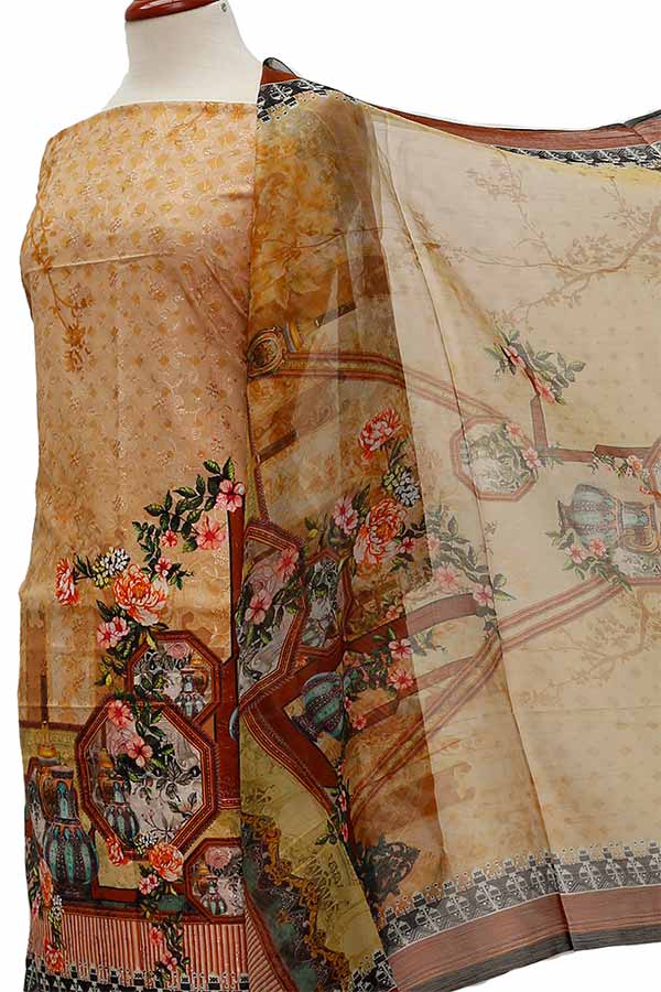 Chiken Kari Lawn Chiffon Duptt'21 D#12-30