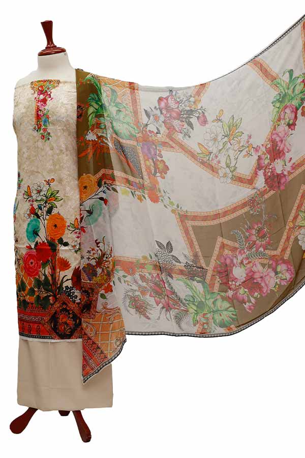 Chiken Kari Lawn Chiffon Duptt'21 D#12-31
