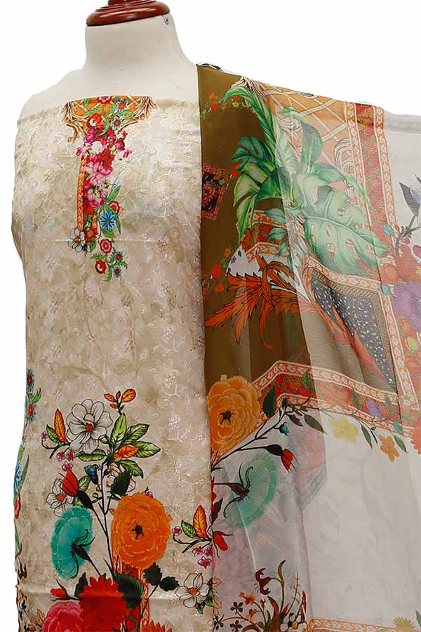 Chiken Kari Lawn Chiffon Duptt'21 D#12-31